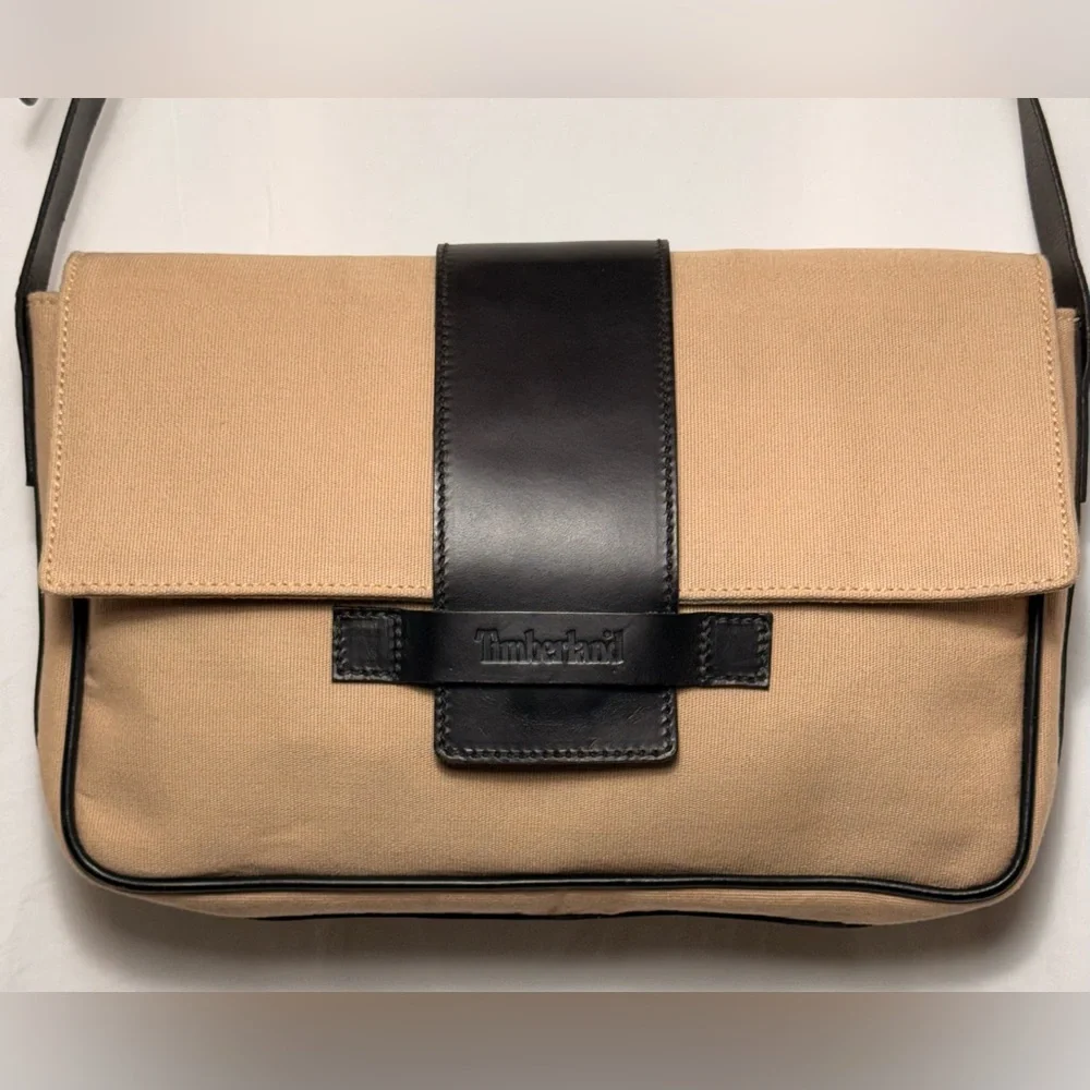 TIMBERLAND Canvas and Leather Crossbody Bag - Picture 2 of 8